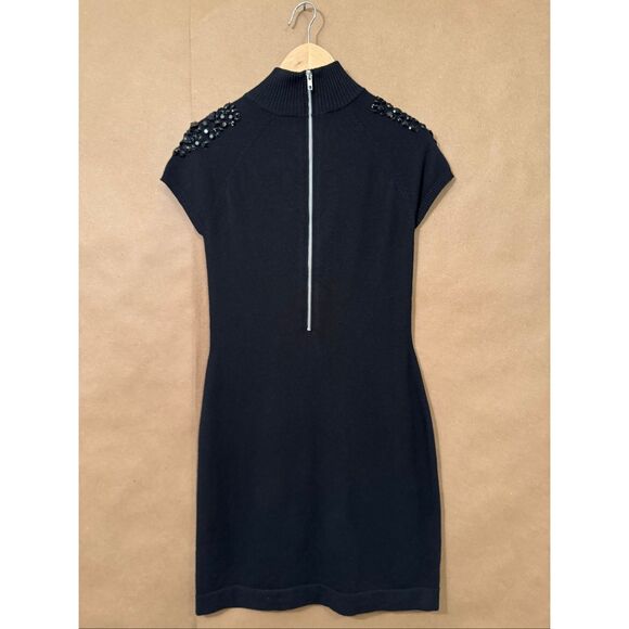 Autumn Cashmere Embellished Shoulder Cashmere Mini Dress - Picture 6 of 8
